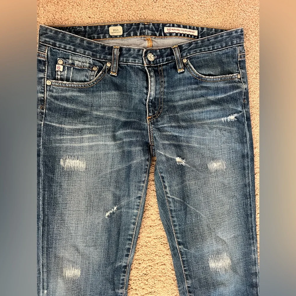 Adriano Goldschmied women’s size 29 mid rise cigarette‎ leg denim jeans